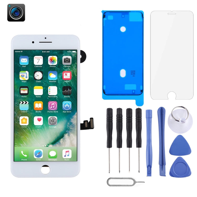 TFT LCD Screen for iPhone 7 Plus with Digitizer Full Assembly include Front Camera (White) - free shipping - PMC TechLife - Order now!