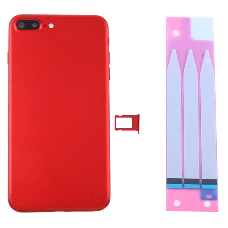for iPhone 7 Plus Battery Back Cover Assembly with Card Tray(Red) - Back Cover by PMC TechLife | Online Shopping South Africa | PMC TechLife