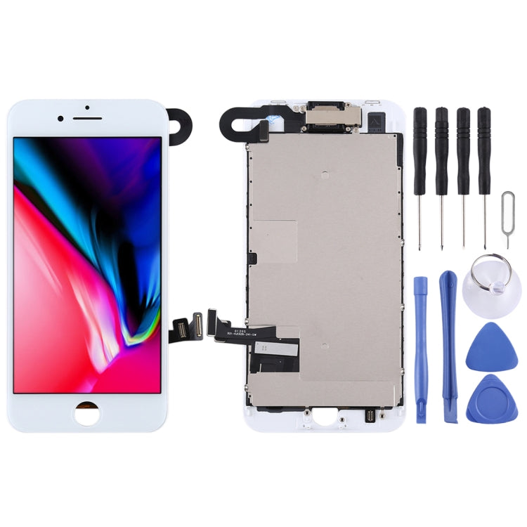 TFT LCD Screen for iPhone 8 with Digitizer Full Assembly include Front Camera (White) - free shipping - PMC TechLife - Order now!