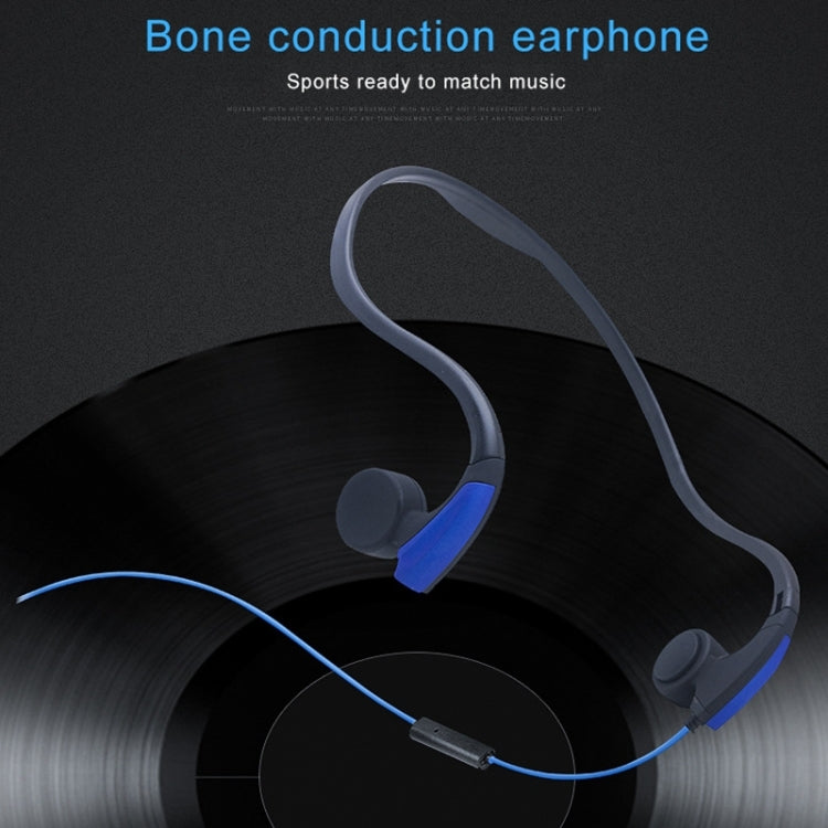Rear Hanging Wire-Controlled Bone Conduction Outdoor Sports Headphone(Black) - free shipping - PMC TechLife - Order now!