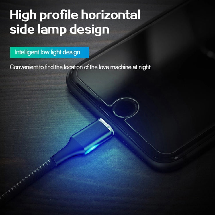 M11 3 in 1 3A USB to 8 Pin + Micro USB + USB-C / Type-C Nylon Braided Magnetic Data Cable, Cable Length: 1m (Silver) - Charging Cable & Head by PMC TechLife | Online Shopping South Africa | PMC TechLife
