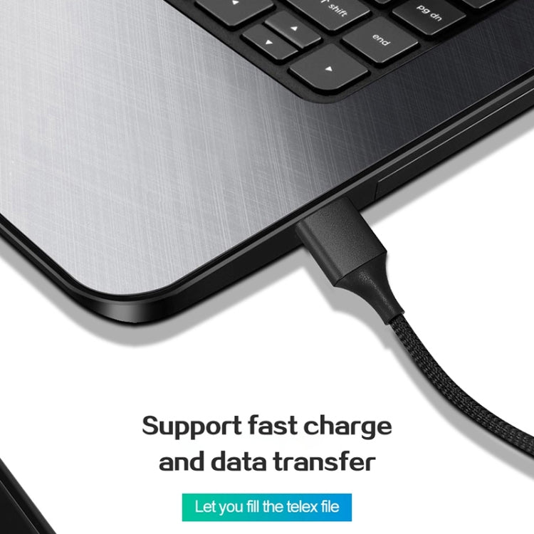 M11 3 in 1 5A USB to 8 Pin + Micro USB + USB-C / Type-C Nylon Braided Magnetic Data Cable, Cable Length: 2m (Black) - Charging Cable & Head by PMC TechLife | Online Shopping South Africa | PMC TechLife