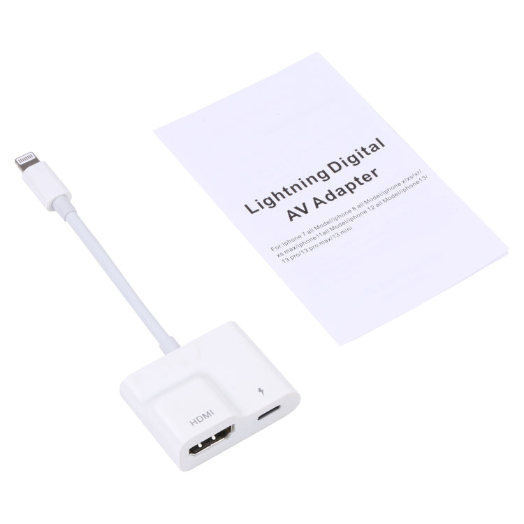 8 Pin to HDMI Digital AV Converter(White) - Converter & Adapter by PMC TechLife | Online Shopping South Africa | PMC TechLife