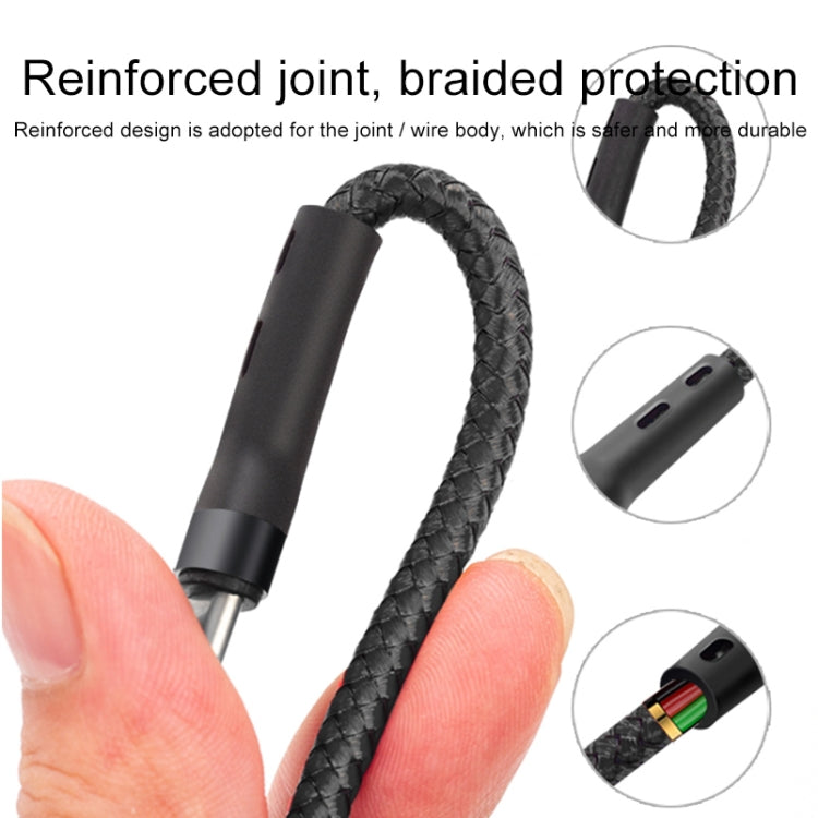 100W 6A Type-C to 8 Pin+Type-C+Micro USB Charging Data Cable, 1.3m(Black Red Blue) - Multifunction Cable by PMC TechLife | Online Shopping South Africa | PMC TechLife