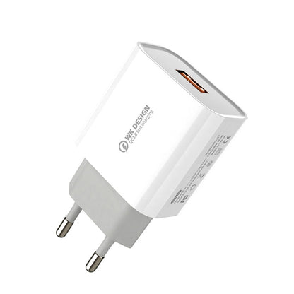 WK WP-U57 Max 18W Maxspeed QC3.0 Fast Charger(EU Plug) - USB Charger by WK | Online Shopping South Africa | PMC Jewellery