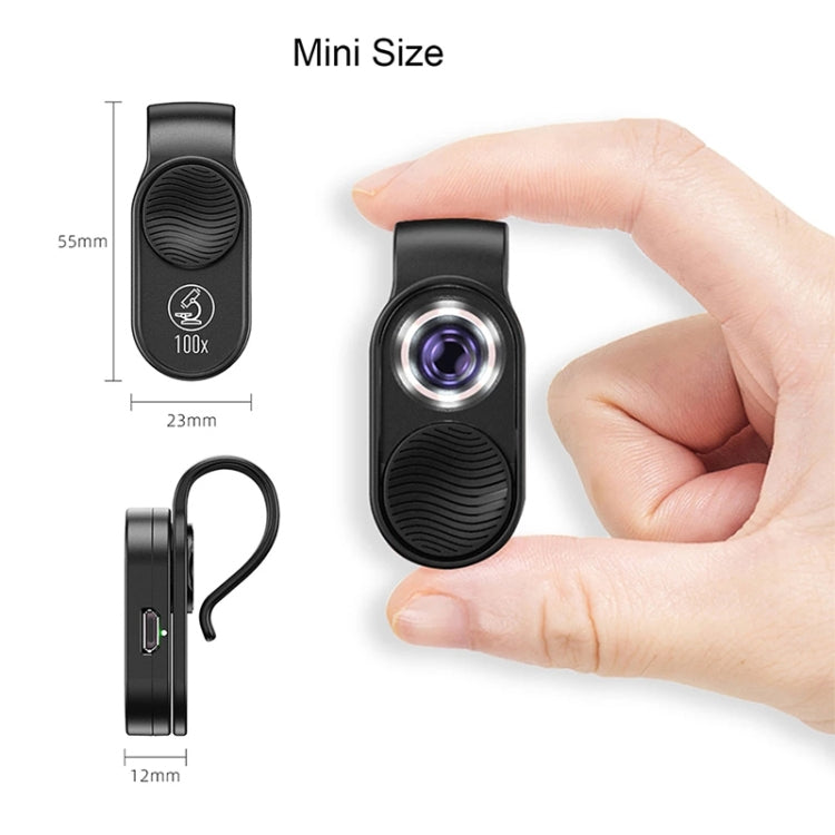 APEXEL APL-MS001 100X Smartphone Microscope with LED Light - Others Lens by APEXEL | Online Shopping South Africa | PMC TechLife