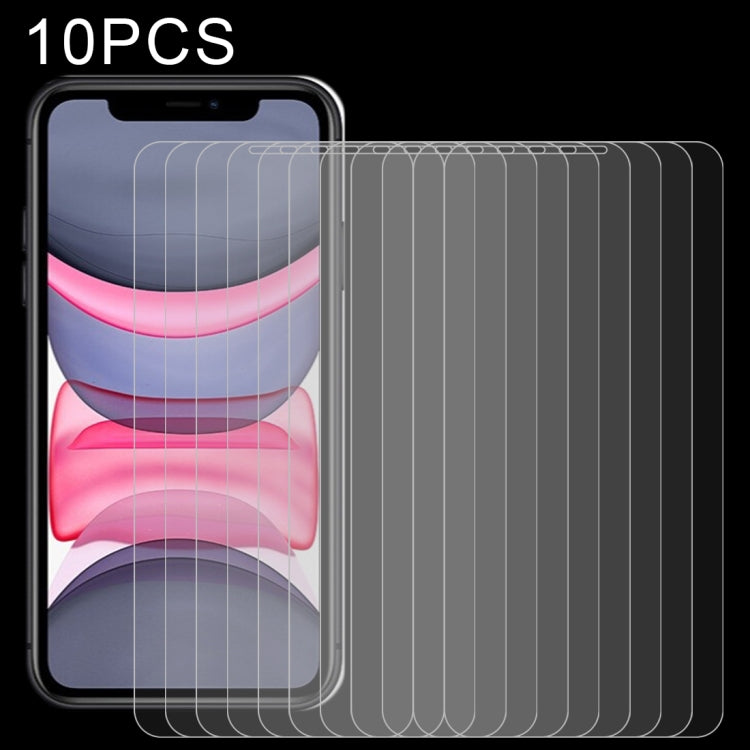 For iPhone 11 / XR 10pcs 0.26mm 9H 2.5D Tempered Glass Film - free shipping - PMC TechLife - Order now!