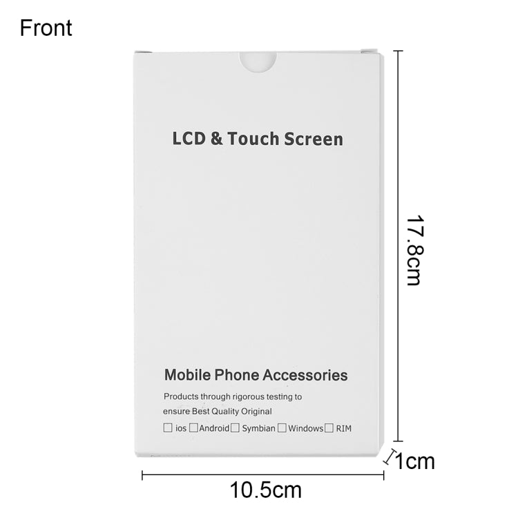 50 PCS Cardboard Packaging White Box for iPhone 8 Plus / 7 Plus LCD Screen and Digitizer Full Assembly - free shipping - PMC TechLife - Order now!