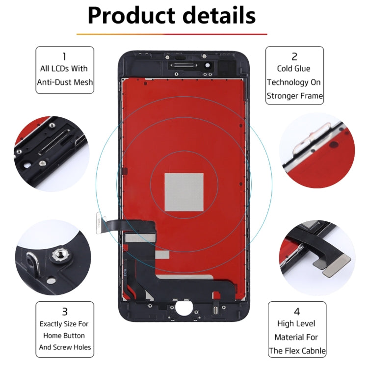 Original LCD Screen for iPhone 8 Plus with Digitizer Full Assembly(White) - free shipping - PMC TechLife - Order now!
