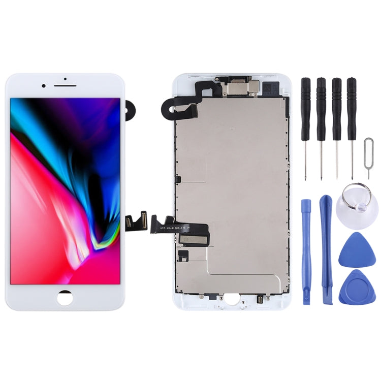 TFT LCD Screen for iPhone 8 Plus with Digitizer Full Assembly include Front Camera (White) - free shipping - PMC TechLife - Order now!