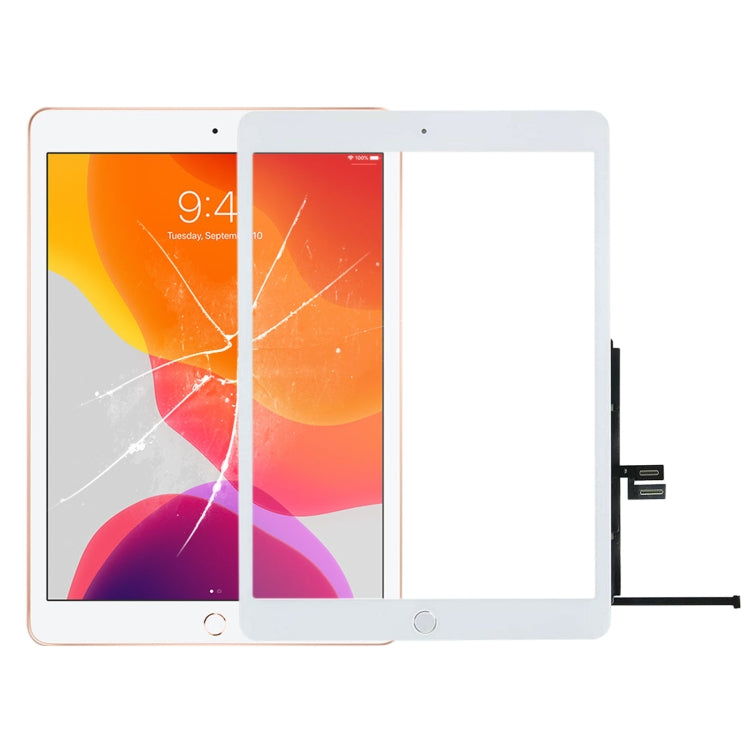 Touch Panel with Home Button for iPad 10.2 (2019) / 10.2 (2020) A2197 A2198 A2270 A2428 A2429 A2430 (White) - iPad Parts by PMC Jewellery | Online Shopping South Africa | PMC Jewellery