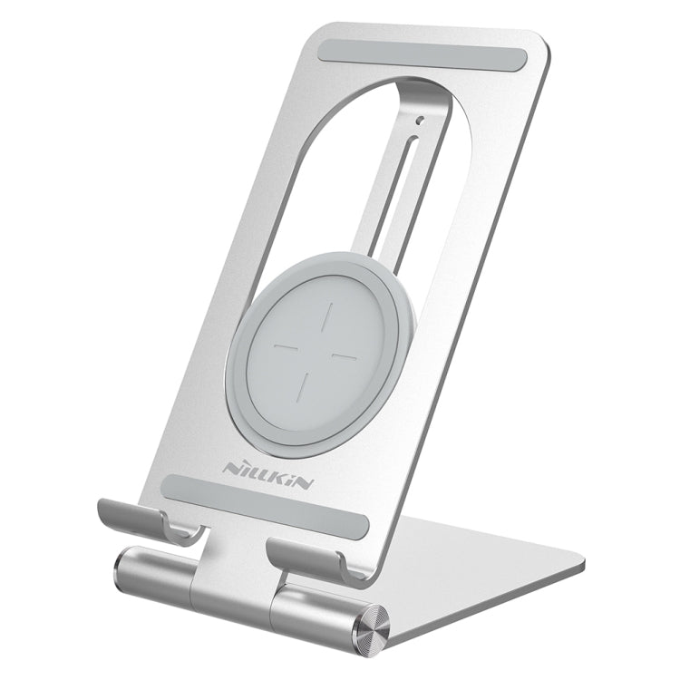 NILLKIN PowerHold Tablet Wireless Charging Stand (Silver) - Desktop Holder by NILLKIN | Online Shopping South Africa | PMC Jewellery | Buy Now Pay Later Mobicred