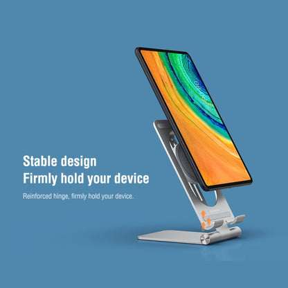 NILLKIN PowerHold Tablet Wireless Charging Stand (Silver) - Desktop Holder by NILLKIN | Online Shopping South Africa | PMC Jewellery | Buy Now Pay Later Mobicred