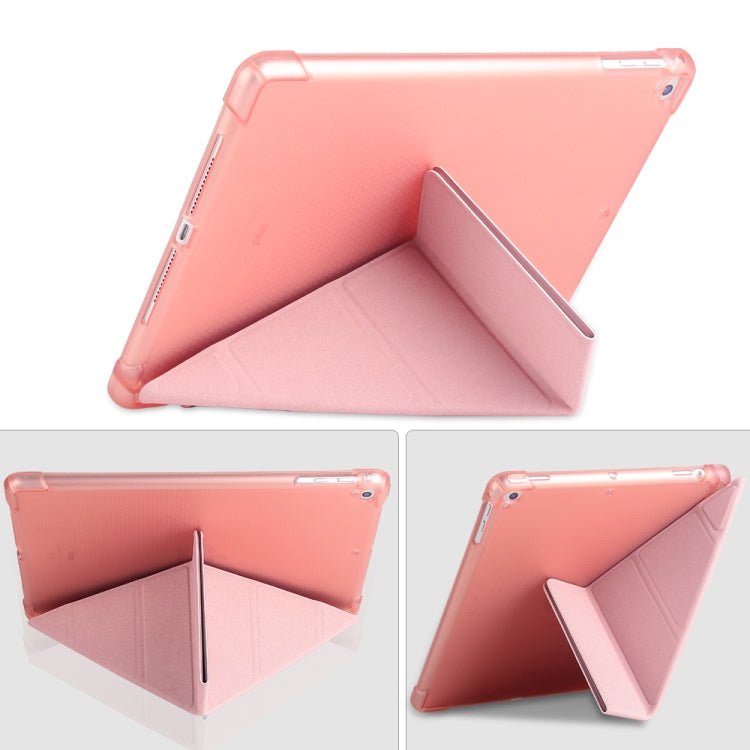 Multi-folding Shockproof TPU Protective Case for iPad 9.7 (2018) / 9.7 (2017) / air / air2, with Holder & Pen Slot(Black) - free shipping - PMC TechLife - Order now!