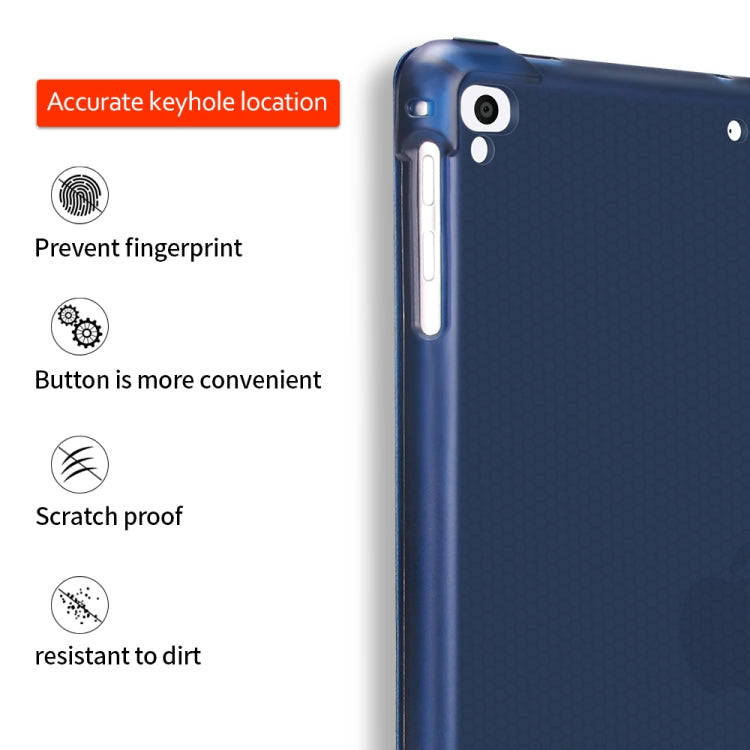 Multi-folding Shockproof TPU Protective Case for iPad 9.7 (2018) / 9.7 (2017) / air / air2, with Holder & Pen Slot(Black) - free shipping - PMC TechLife - Order now!