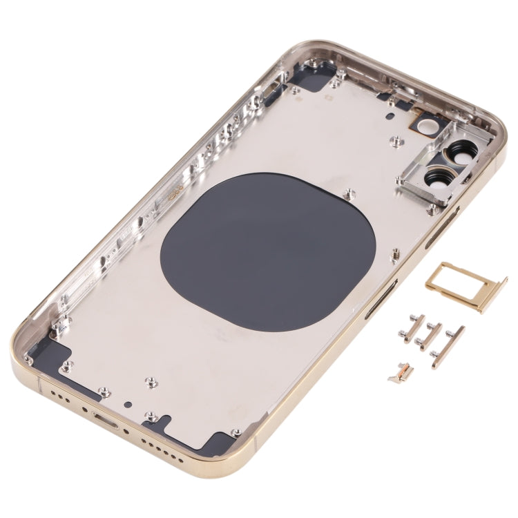 Back Housing Cover with Appearance Imitation of iP13 Pro for iPhone X(Gold) - Back Cover by PMC TechLife | Online Shopping South Africa | PMC TechLife | Buy Now Pay Later Mobicred