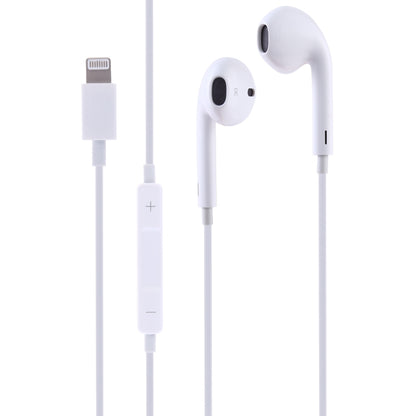 GL069 8 Pin Port Bluetooth Module Pop-up Window Wired Stereo Earphones with Mic (White) - Normal Style Earphone by PMC Jewellery | Online Shopping South Africa | PMC Jewellery