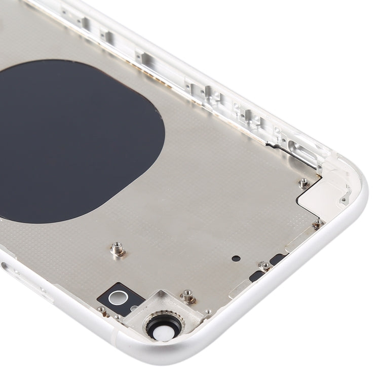 Back Housing Cover with Camera Lens & SIM Card Tray & Side Keys for iPhone XR(White) - Back Cover by PMC TechLife | Online Shopping South Africa | PMC TechLife