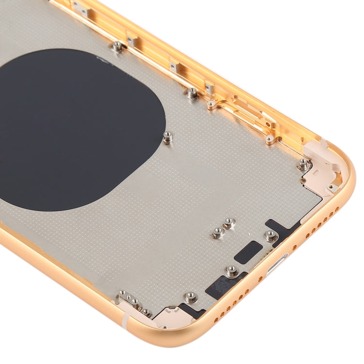 Back Housing Cover with Camera Lens & SIM Card Tray & Side Keys for iPhone XR(Yellow) - Back Cover by PMC TechLife | Online Shopping South Africa | PMC TechLife