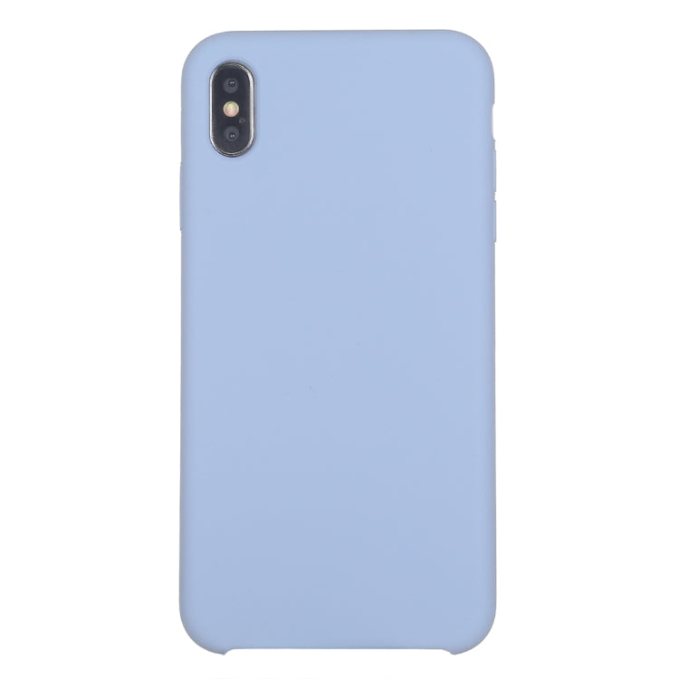 For iPhone XR Four Corners Full Coverage Liquid Silicone Case(Baby Blue) - More iPhone Cases by PMC TechLife | Online Shopping South Africa | PMC TechLife