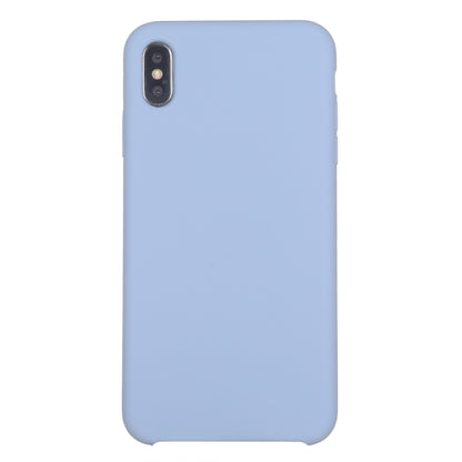 For iPhone XR Four Corners Full Coverage Liquid Silicone Case(Baby Blue) - More iPhone Cases by PMC Jewellery | Online Shopping South Africa | PMC Jewellery