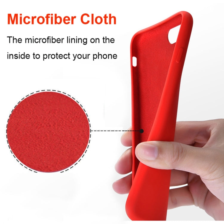 For iPhone XR Four Corners Full Coverage Liquid Silicone Case(Baby Blue) - More iPhone Cases by PMC TechLife | Online Shopping South Africa | PMC TechLife