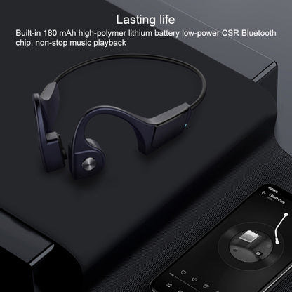 F806 Bluetooth 4.1 Bone Conduction Stereo Bluetooth Earphone(Grey) - Bluetooth Earphone by PMC Jewellery | Online Shopping South Africa | PMC Jewellery