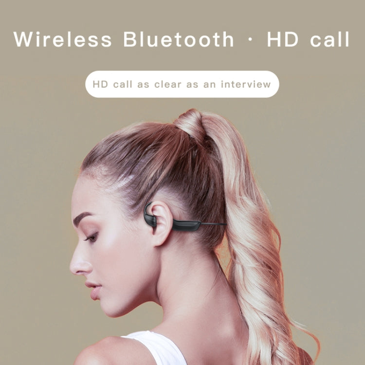 G100 Bluetooth 5.0 Wireless Ear-mounted Sports Waterproof Bone Conduction Earphone (Black) - Neck-mounted Earphone by PMC TechLife | Online Shopping South Africa | PMC TechLife