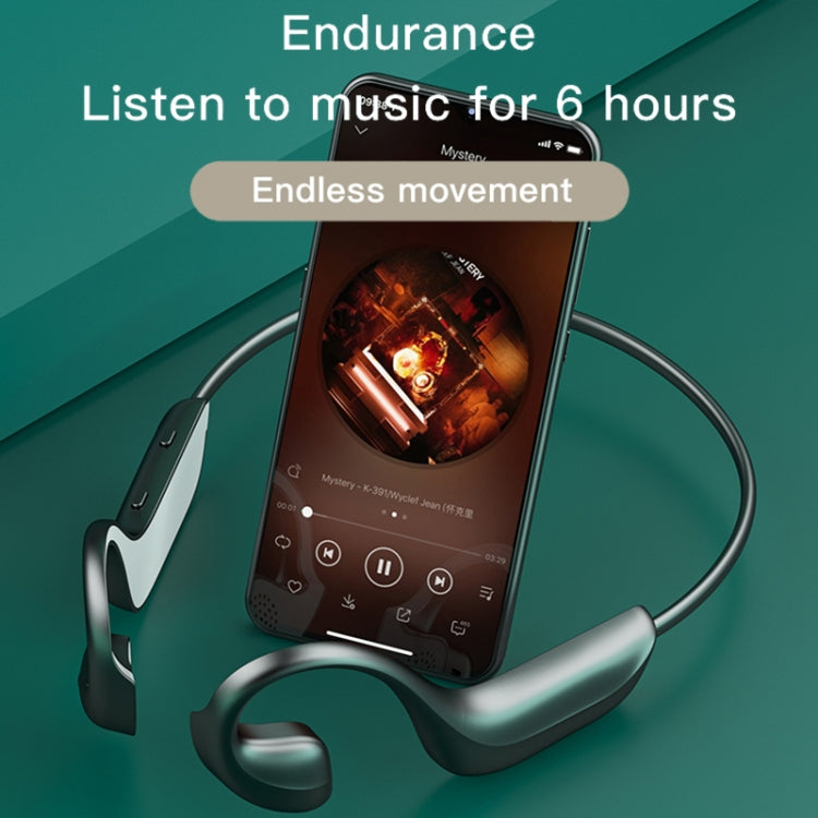 G100 Bluetooth 5.0 Wireless Ear-mounted Sports Waterproof Bone Conduction Earphone (Black) - Neck-mounted Earphone by PMC TechLife | Online Shopping South Africa | PMC TechLife