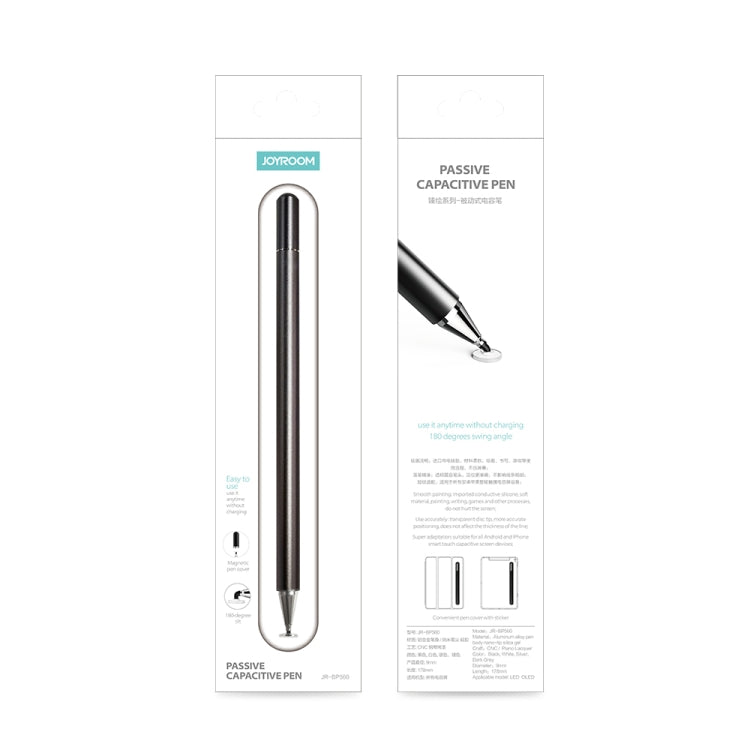 JOYROOM JR-BP560 Excellent Series Portable Universal Passive Disc Head Capacitive Pen with Replaceable Refill(Tarnish) - Stylus Pen by JOYROOM | Online Shopping South Africa | PMC Jewellery