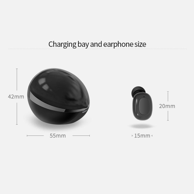 A10 TWS Space Capsule Shape Wireless Bluetooth Earphone with Magnetic Charging Box & Lanyard, Support HD Call & Automatic Pairing Bluetooth(White) - TWS Earphone by PMC TechLife | Online Shopping South Africa | PMC TechLife