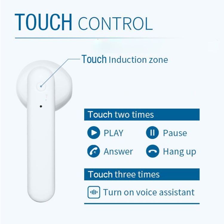 X26 TWS  Bluetooth 5.0 Wireless Touch Bluetooth Earphone with Magnetic Attraction Charging Box, Support Voice Assistant & Call(Pink) - TWS Earphone by PMC TechLife | Online Shopping South Africa | PMC TechLife