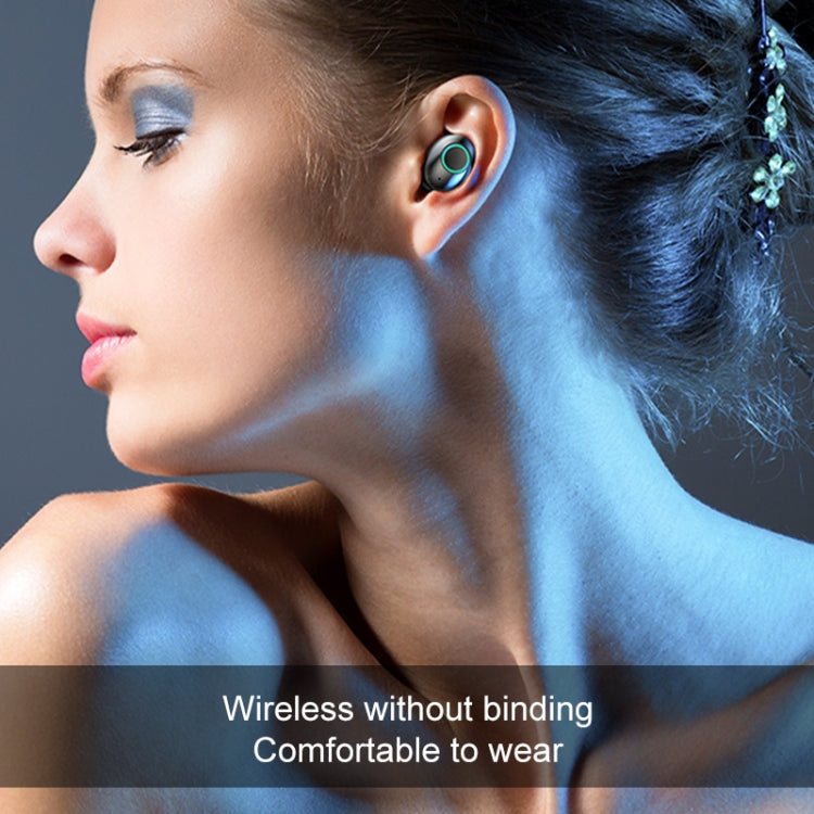 M7 TWS V5.0 Binaural Wireless Stereo Bluetooth Headset with Charging Case and Digital Display(White) - TWS Earphone by PMC TechLife | Online Shopping South Africa | PMC TechLife