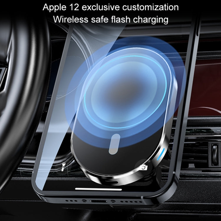 JJT-968 15W Max Output Magnetic Car Air Outlet Bracket Wireless Charger(Red) - free shipping - PMC TechLife - Order now!