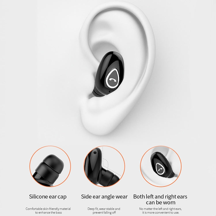 YX01 Sweatproof Bluetooth 4.1 Wireless Bluetooth Earphone, Support Memory Connection & HD Call (White) - Bluetooth Earphone by PMC TechLife | Online Shopping South Africa | PMC TechLife