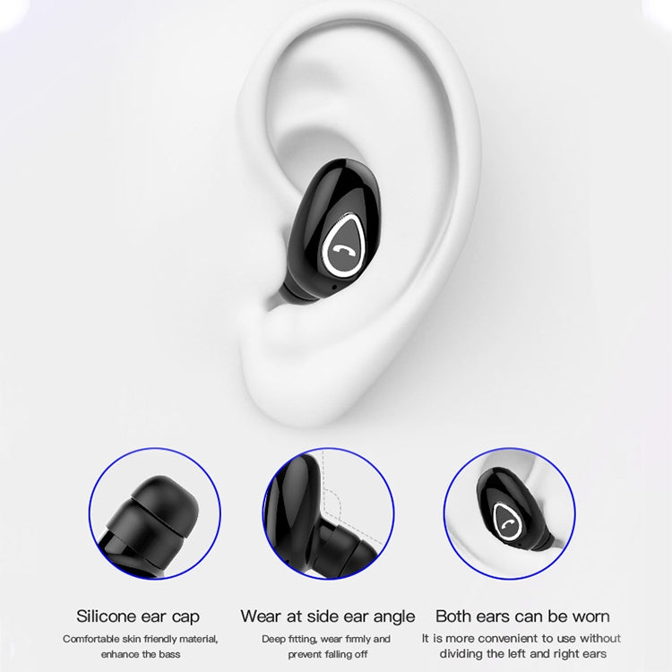 YX01 Sweatproof Bluetooth 4.1 Wireless Bluetooth Earphone with Charging Box, Support Memory Connection & HD Call(Rose Gold) - Bluetooth Earphone by PMC TechLife | Online Shopping South Africa | PMC TechLife