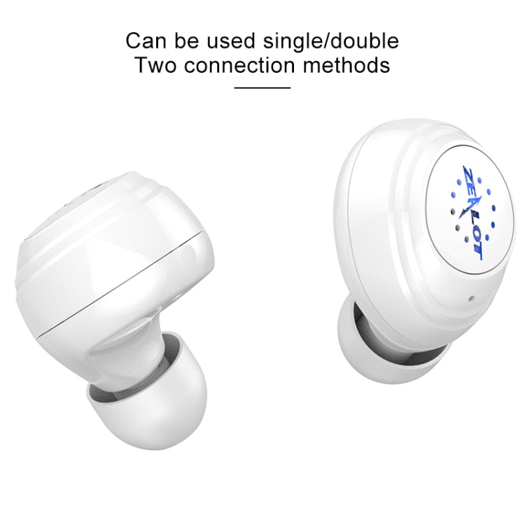 ZEALOT H19 TWS Bluetooth 5.0 Touch Wireless Bluetooth Earphone with Magnetic Charging Box, Support HD Call & Bluetooth Automatic Connection(White) - TWS Earphone by ZEALOT | Online Shopping South Africa | PMC TechLife | Buy Now Pay Later Mobicred