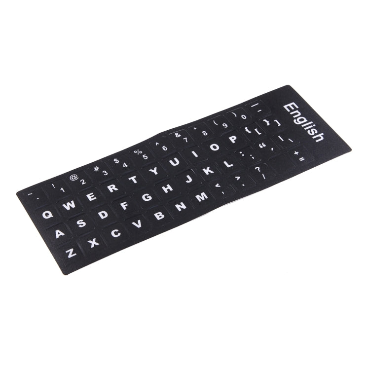 Keyboard Film Cover Independent Paste English Keyboard Stickers for Laptop Notebook Computer Keyboard(Black) - Silicone / Sticker by PMC TechLife | Online Shopping South Africa | PMC TechLife