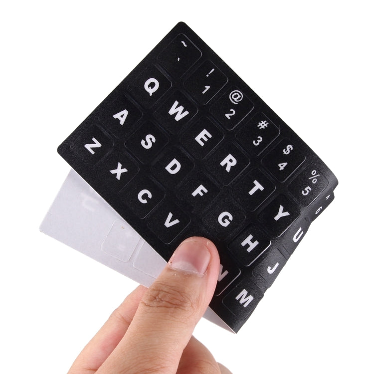 Keyboard Film Cover Independent Paste English Keyboard Stickers for Laptop Notebook Computer Keyboard(Black) - Silicone / Sticker by PMC TechLife | Online Shopping South Africa | PMC TechLife