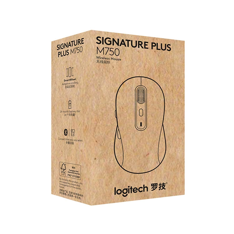 Logitech M750 2000DPI 2.4GHz Wireless Bluetooth Dual Mode Mouse (Black) - Wireless Mice by Logitech | Online Shopping South Africa | PMC Jewellery | Buy Now Pay Later Mobicred