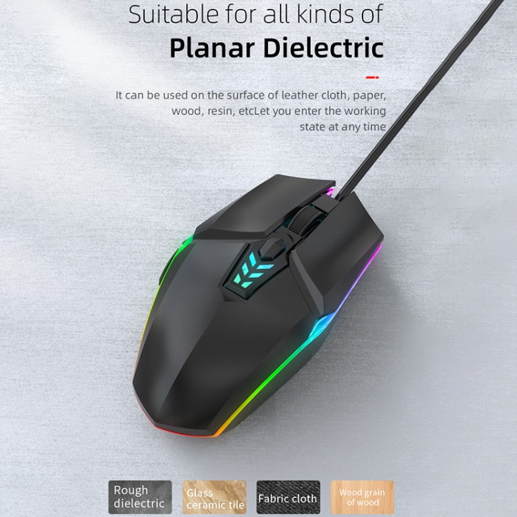 S700 Colorful Light USB Wired Office Gaming Mouse (Blue) - Wired Mice by PMC TechLife | Online Shopping South Africa | PMC TechLife | Buy Now Pay Later Mobicred