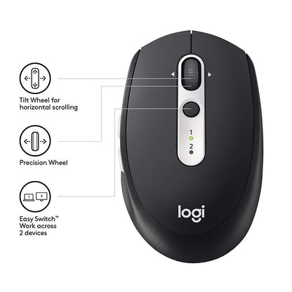 Logitech M590 Dual Mode Wireless Bluetooth Light Sound Mouse(Black) - Wireless Mice by Logitech | Online Shopping South Africa | PMC Jewellery