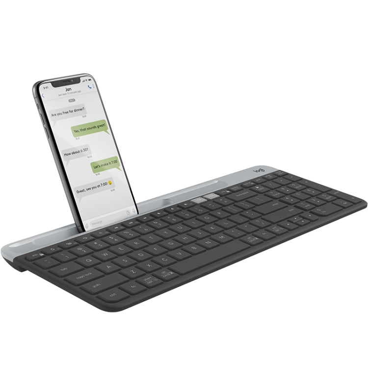 Logitech K580 Dual Modes Thin and Light Multi-device Wireless Keyboard with Phone Holder (Black) - free shipping - PMC TechLife - Order now!