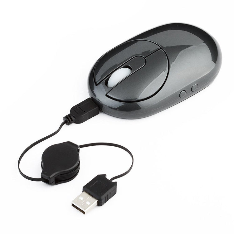 MZ-012 2.4G 1200 DPI Wireless Rechargeable Optical Mouse with 3 Ports USB HUB / Charging Dock(Grey) - free shipping - PMC TechLife - Order now!