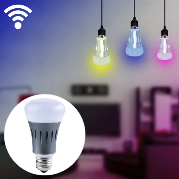 E27 7W White Light+RGB Smart LED Light Bulb, WiFi 2.4GHz Works with Alexa & Google Home, FCC / CE / RoHS Certificated, AC 85-265V - Smart Light Bulbs by PMC Jewellery | Online Shopping South Africa | PMC Jewellery