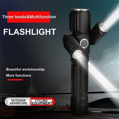 KS-738 USB Charging Waterproof T6+XPE Zoomable LED Flashlight with 4-Modes & 18650 lithium battery - LED Flashlight by PMC Jewellery | Online Shopping South Africa | PMC Jewellery