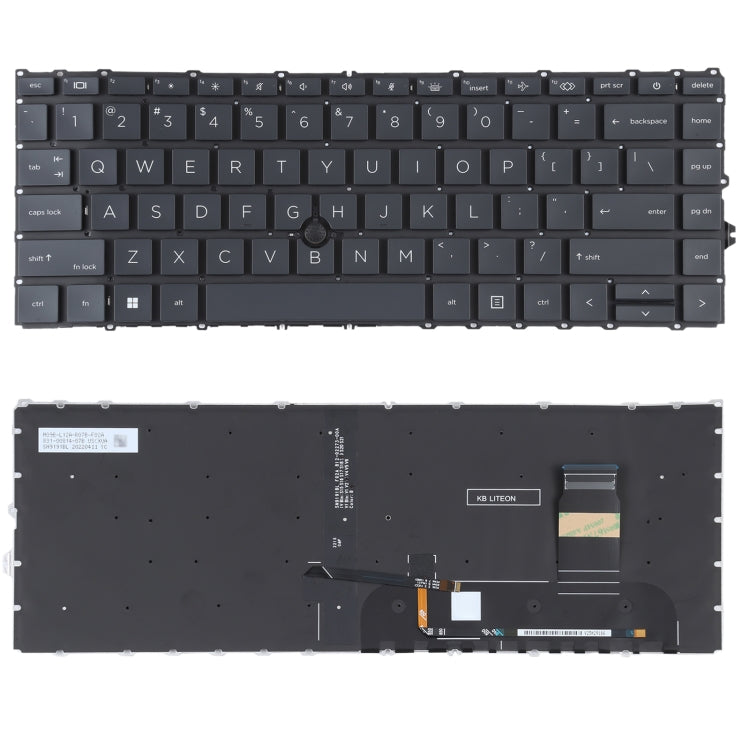 For HP Elitebook 840 G7 G8 845 G7 745 G7 G8 US Version Keyboard with Backlight and Pointing Stick - Replacement Keyboards by PMC TechLife | Online Shopping South Africa | PMC TechLife