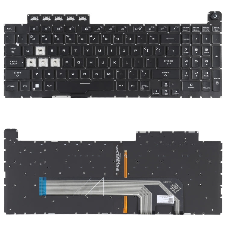 For Asus TUF Gaming F15 FX506 FA506 US Version Keyboard with Backlight - Replacement Keyboards by PMC TechLife | Online Shopping South Africa | PMC TechLife | Buy Now Pay Later Mobicred