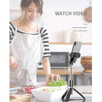 L02 100cm Multi-function Adjustable Bluetooth Self-timer Pole Tripod Selfie Stick (Black) - Selfie Sticks by PMC Jewellery | Online Shopping South Africa | PMC Jewellery