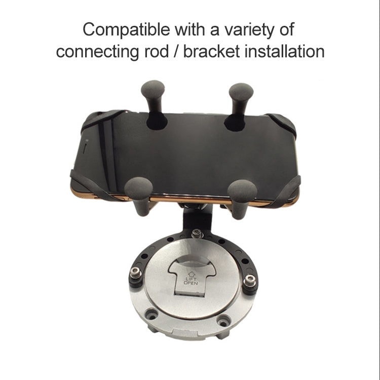Motorcycle Fuel Tank Cap Mobile Phone Bracket Fixed Accessories Large Horseshoe Ball Head - free shipping - PMC TechLife - Order now!